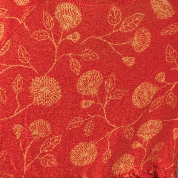 Oshkosh Girls Orange Long Sleeve Lightweight Peplum Top size 5T - Picture 5 of 7